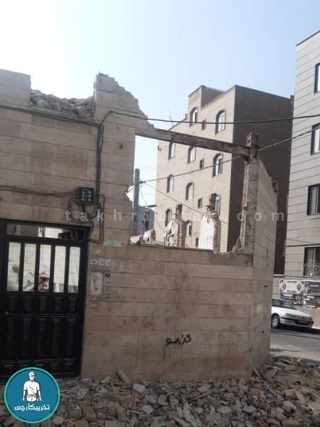 تخریب ساختمان در جنت آباد